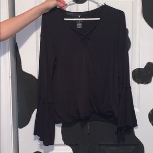 Flowy criss cross shirt